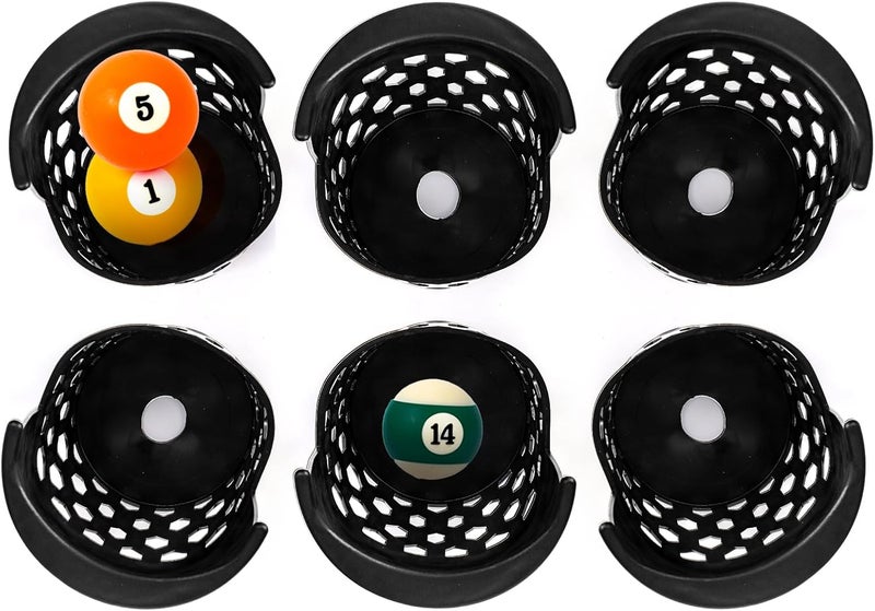 Eorbow 6 Pack Pool Table Pockets, Heavy Duty Billiard Set Including 4 Corner and 2 Side Pockets - Image 4